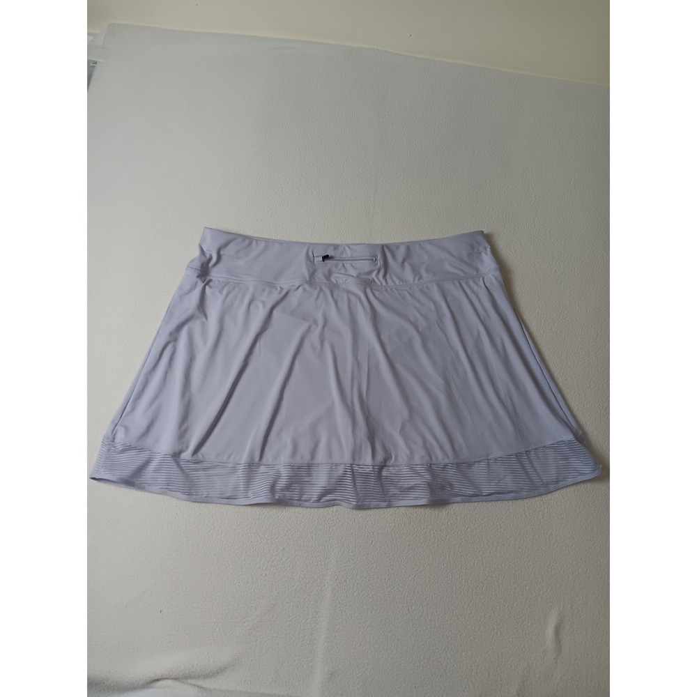 Ideology Lavender Purple Active Skort Mesh Trim Back Zip Pocket Womens 3X